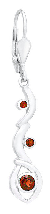 - Wunderschöne Ohrhänger mit Granat, in Farbe  Ansicht 2