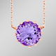- Funkelnde Halskette mit echt Amethyst, in Farbe  – Ansicht 1