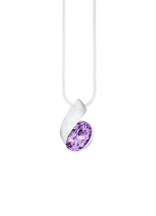 Anhänger - Moderner Anhänger mit echt Amethyst, in Farbe  Ansicht 2