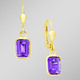 Ohrschmuck - Schicke Ohrringe mit echt Amethyst, in Farbe  – Ansicht 1