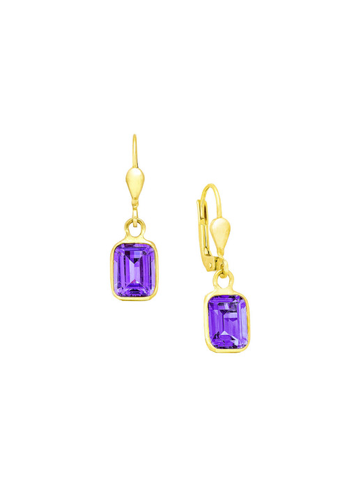 Ohrschmuck - Schicke Ohrringe mit echt Amethyst, in Farbe  Ansicht 2