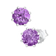 Ohrschmuck - Süße Ohrstecker mit echt Amethyst, in Farbe  – Ansicht 2