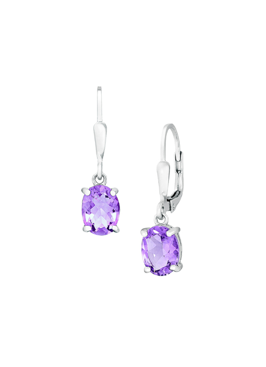 Ohrschmuck - Entzückende Ohrhänger mit echt Amethyst, in Farbe  Ansicht 2