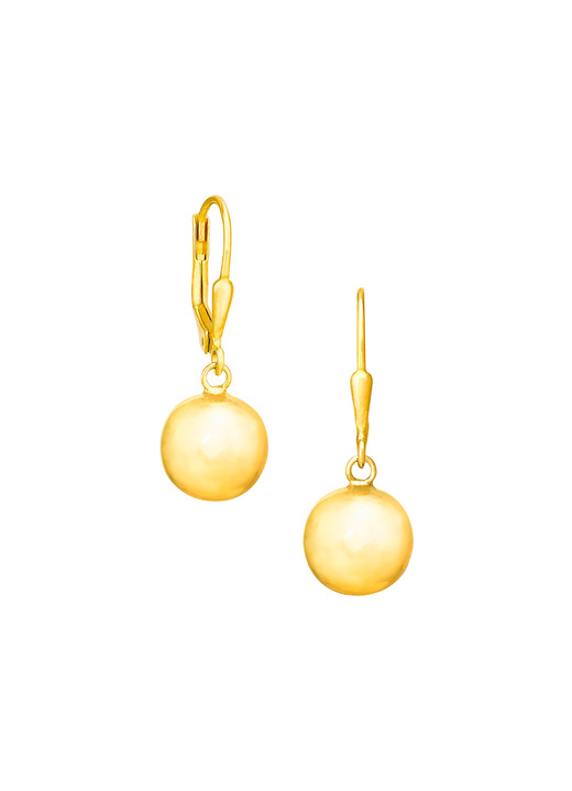 Ohrschmuck - Vergoldete Ohrhänger aus Silber, in Farbe  Ansicht 2