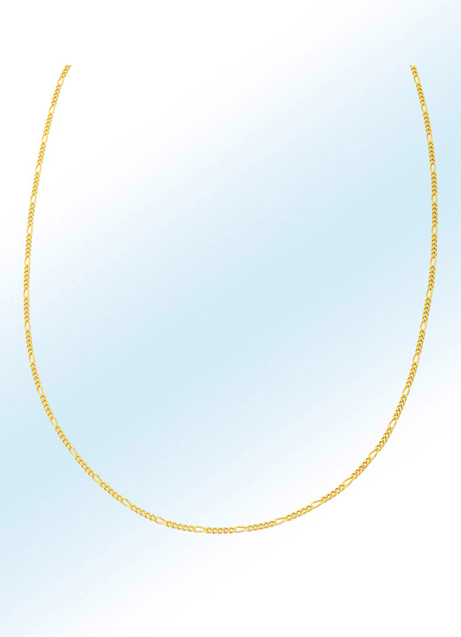 Halsketten - Charmante Figaropanzerkette, in Farbe