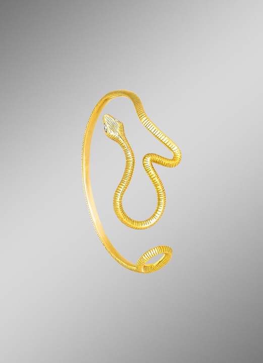 Armbänder - Vergoldeter Armreif mit Diamanten, in Farbe