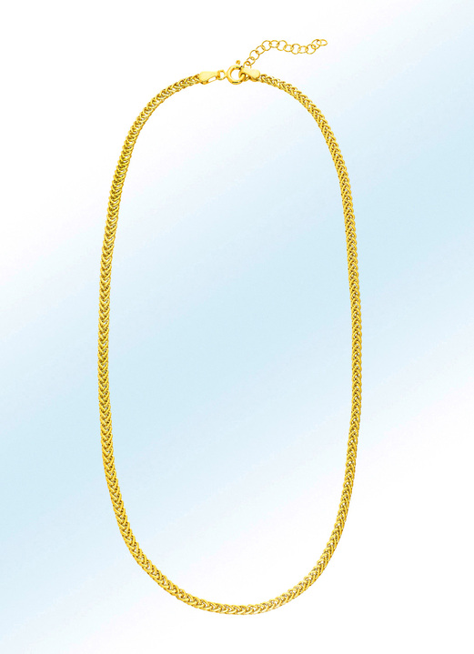 Halsketten - Feine Zopfketten-Halskette, in Farbe