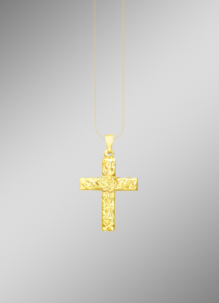 Klassischer Kreuz-Anhänger mit Struktur