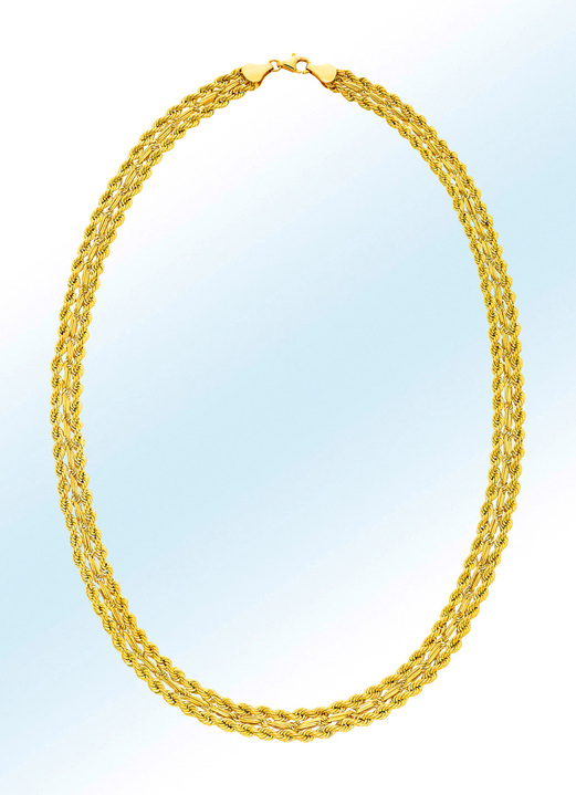 Halsketten - Elegante Kordelkette in femininer Optik, in Farbe
