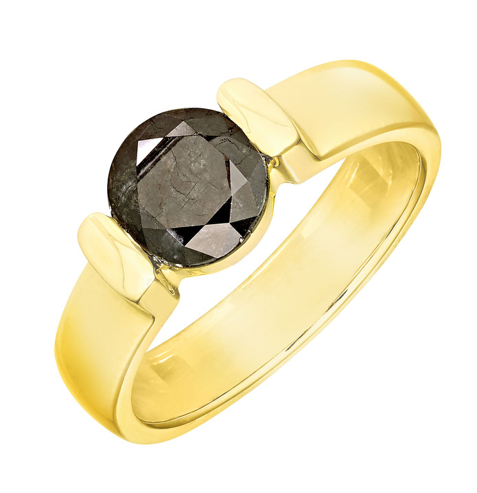 Ringe - Hochwertiger Damenring mit Brillant, in Größe 160 bis 220, in Farbe  Ansicht 2