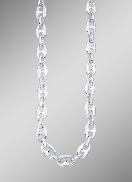 Halsketten - Geschmackvolle Garnitur in Silber 925/- fein, in Farbe , in Ausführung Armband, 21 cm lang