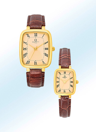 Klassische „Quality Time“-Quartz-Partneruhren