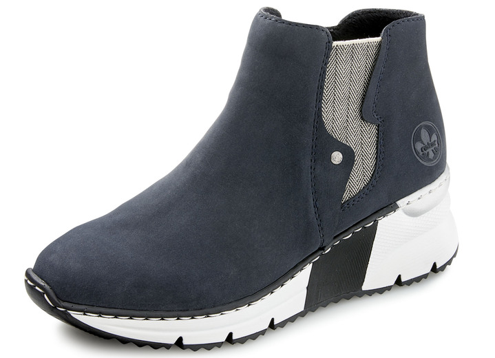 Rieker - Rieker Stiefelette in modernem Design, in Größe 036 bis 042, in Farbe DUNKELBLAU Ansicht 1