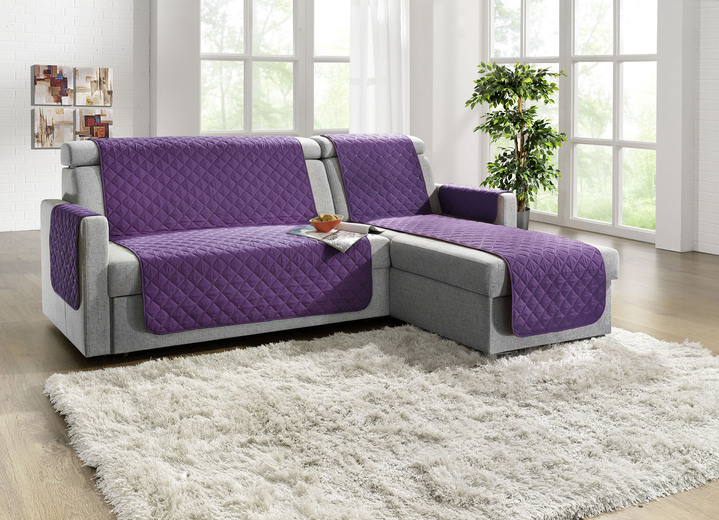 Wohnaccessoires - Wohnaccessoires mit Fleckschutz, in Größe 101 (Sesselschoner, 50/150 cm) bis 865 (2x Armlehnenschoner, 50/ 70 cm), in Farbe GRÜN Ansicht 7