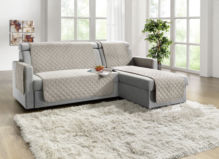 Wohnaccessoires - Wohnaccessoires mit Fleckschutz, in Größe 101 (Sesselschoner, 50/150 cm) bis 865 (2x Armlehnenschoner, 50/ 70 cm), in Farbe GRÜN Ansicht 10