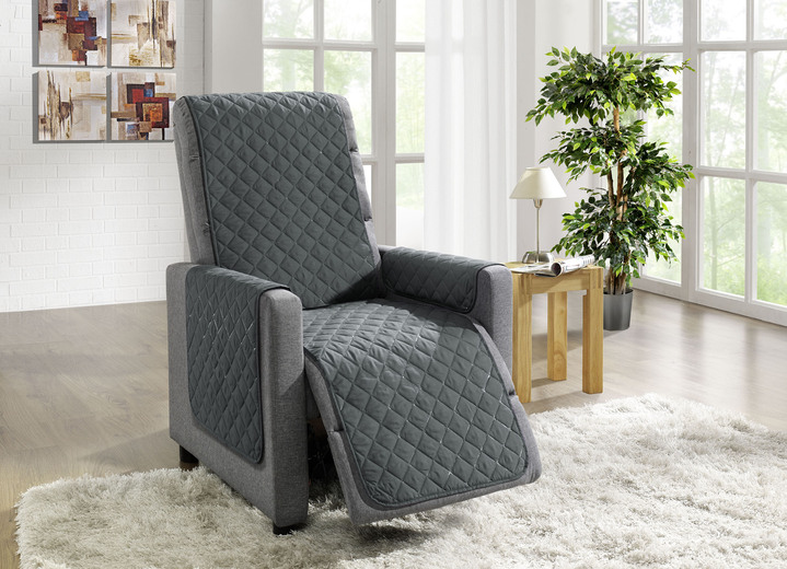 Wohnaccessoires - Wohnaccessoires mit Fleckschutz, in Größe 101 (Sesselschoner, 50/150 cm) bis 865 (2x Armlehnenschoner, 50/ 70 cm), in Farbe GRÜN Ansicht 18