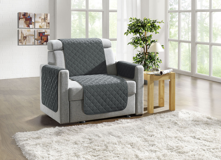 Wohnaccessoires - Wohnaccessoires mit Fleckschutz, in Größe 101 (Sesselschoner, 50/150 cm) bis 865 (2x Armlehnenschoner, 50/ 70 cm), in Farbe GRÜN Ansicht 17