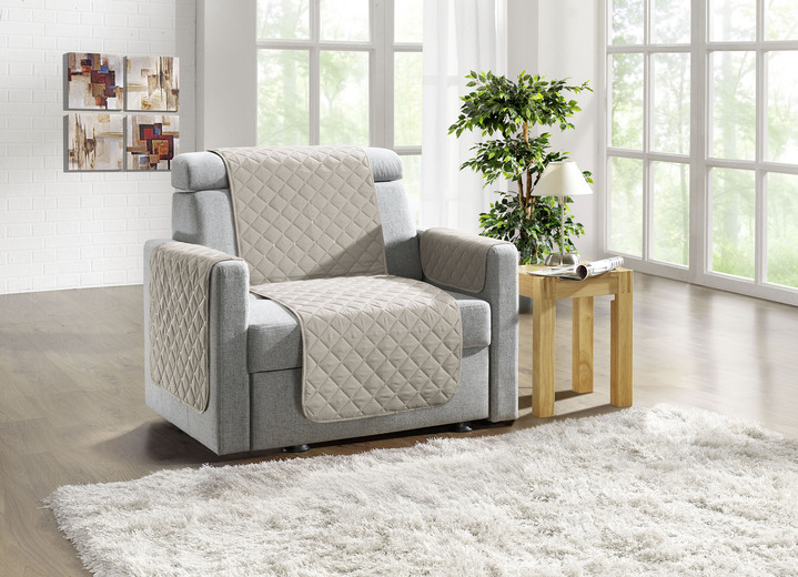 Wohnaccessoires - Wohnaccessoires mit Fleckschutz, in Größe 101 (Sesselschoner, 50/150 cm) bis 865 (2x Armlehnenschoner, 50/ 70 cm), in Farbe GRÜN Ansicht 11