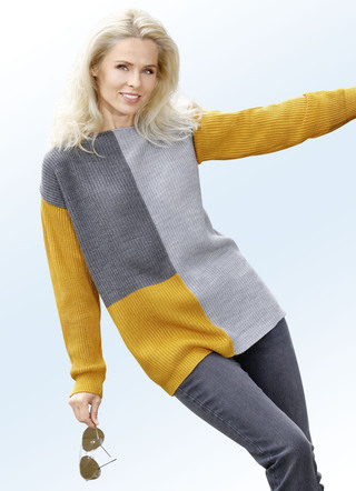 Pullover in Color-Blocking