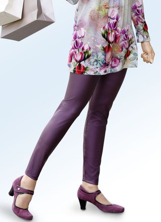 Leggings in feiner Glanz-Optik