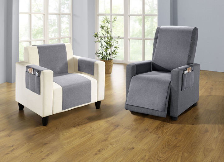 Dekokissen & Hüllen - Wohnaccessoires mit Fleckschutz-Ausrüstung Ansicht 8 Dekokissen & Hüllen - Wohnaccessoires mit Fleckschutz-Ausrüstung, in Größe 101 (Sesselschoner, 48x150 cm) bis 915 (Stuhlkissen, 42x42x6 cm), in Farbe BRAUN Ansicht 8