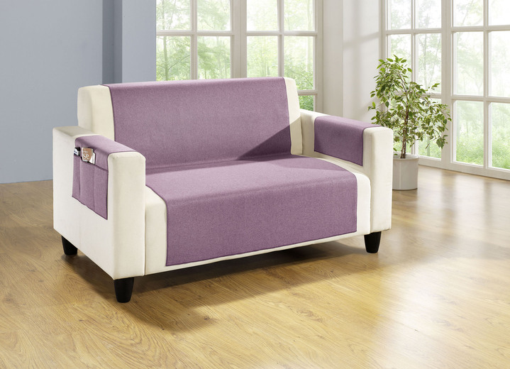 Dekokissen & Hüllen - Wohnaccessoires mit Fleckschutz-Ausrüstung, in Größe 101 (Sesselschoner, 48x150 cm) bis 915 (Stuhlkissen, 42x42x6 cm), in Farbe BRAUN Ansicht 22