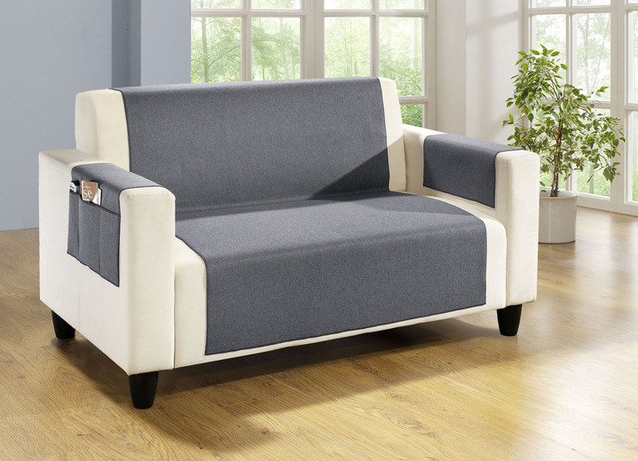 Dekokissen & Hüllen - Wohnaccessoires mit Fleckschutz-Ausrüstung, in Größe 101 (Sesselschoner, 48x150 cm) bis 915 (Stuhlkissen, 42x42x6 cm), in Farbe BRAUN Ansicht 10