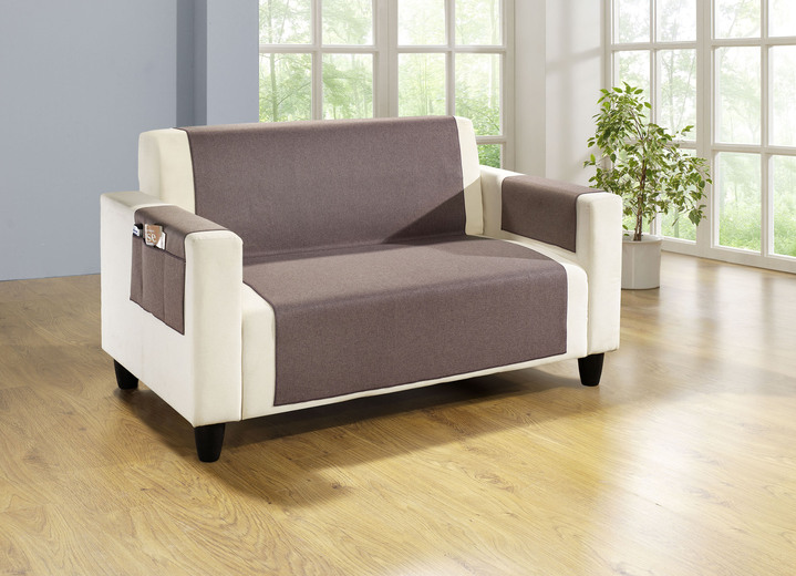 Dekokissen & Hüllen - Wohnaccessoires mit Fleckschutz-Ausrüstung Ansicht 16 Dekokissen & Hüllen - Wohnaccessoires mit Fleckschutz-Ausrüstung, in Größe 101 (Sesselschoner, 48x150 cm) bis 915 (Stuhlkissen, 42x42x6 cm), in Farbe BRAUN Ansicht 16