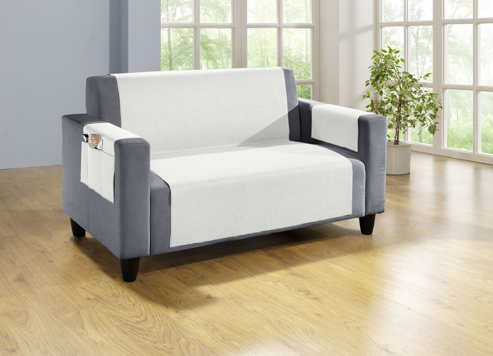 Dekokissen & Hüllen - Wohnaccessoires mit Fleckschutz-Ausrüstung, in Größe 101 (Sesselschoner, 48x150 cm) bis 915 (Stuhlkissen, 42x42x6 cm), in Farbe BRAUN Ansicht 19