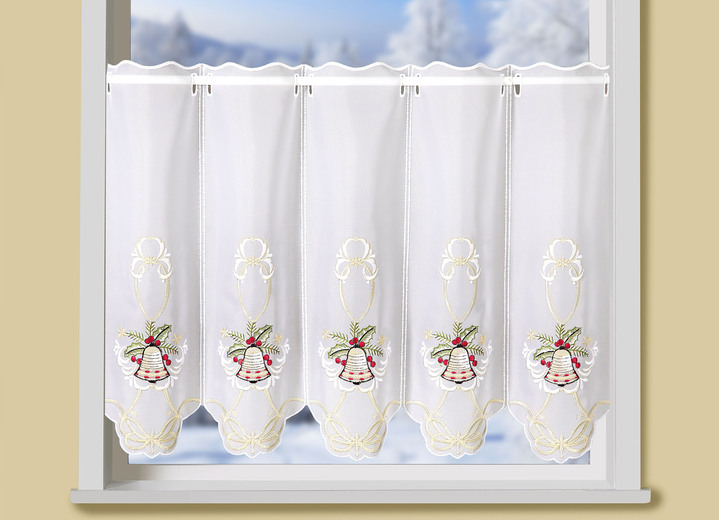 - Kurzstore mit Stangendurchzug, in Größe 661 (H30xB 95 cm) bis 876 (H50xB160 cm), in Farbe WEISS-BUNT Ansicht 2