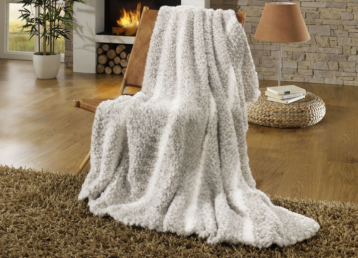 - Webpelz-Wohndecke Indio, in Farbe BEIGE-TAUPE Ansicht 1