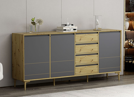 Möbelserie in geradlinigem Design