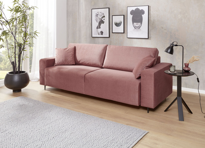 - Schlafsofa mit Bettfunktion, in Farbe ROSA Ansicht 1