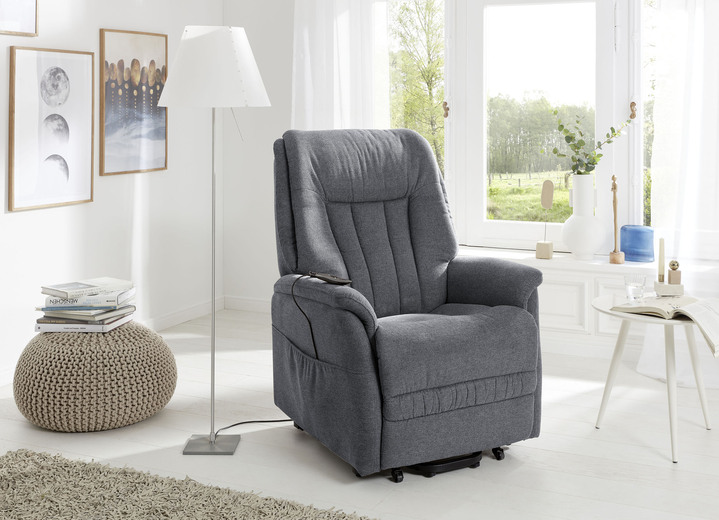 TV-Sessel / Relax-Sessel - TV-Sessel mit Motor und Aufstehhilfe, in Farbe DUNKELGRAU Ansicht 1