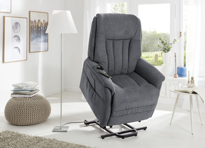 TV-Sessel / Relax-Sessel - TV-Sessel mit Motor und Aufstehhilfe, in Farbe DUNKELGRAU Ansicht 2