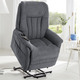 TV-Sessel / Relax-Sessel - TV-Sessel mit Motor und Aufstehhilfe, in Farbe DUNKELGRAU – Farbe DUNKELGRAU – Ansicht 2