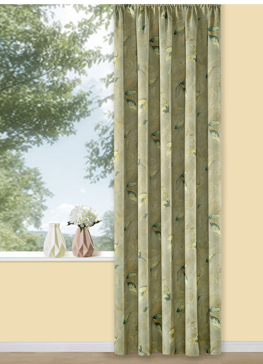 Klassisch - Blickdichte Verdunkelungsschals, in Größe 358 (H145xB140 cm) bis 456 (H245xB140 cm), in Farbe BRAUN Ansicht 4