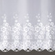 - Blumenfenster-Store mit echter Plauener Stickerei, in Größe 140 (H125xB300 cm) bis 181 (H175xB600 cm), in Farbe WEISS – Farbe WEISS – Ansicht 2