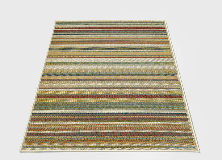 Modern - Outdoor geeigente Brücken und Teppiche, in Größe 110 (Brücke, 67x120 cm) bis 250 (Teppich, 200x290 cm), in Farbe STREIFEN Ansicht 2