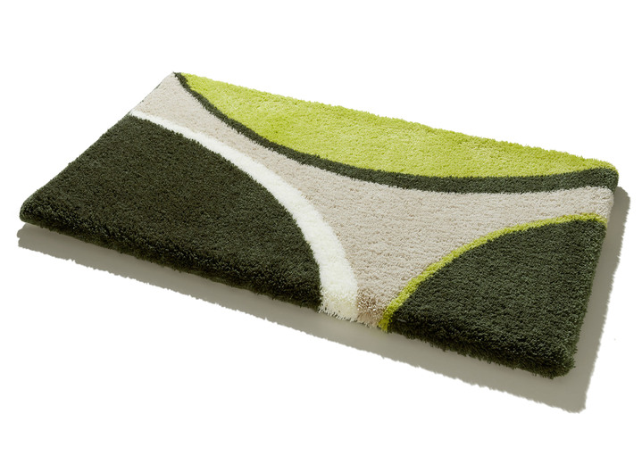 Badgarnituren - Badgarnitur mit rutschhemmendem TPR-Rücken, in Größe 100 (Vorleger halbrund, 50/ 80 cm) bis 112 (WC-Deckelbezug, 47/ 50 cm), in Farbe TAUPE Ansicht 4