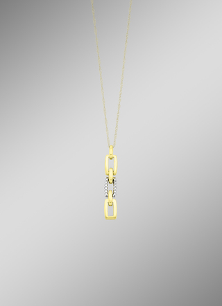 Anhänger in Bicolor mit Brillanten