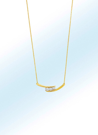 Schicke Halskette mit Brillanten