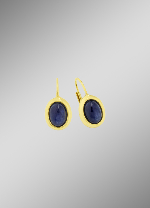 Ohrschmuck - Wundervolle Ohrringe mit echt Safir, in Farbe