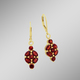 - Ohrringe mit echt Granat, in Farbe  – Ansicht 1