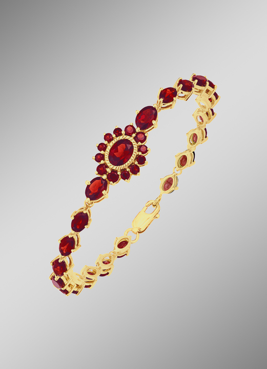 Armbänder - Armband mit echt Granat, in Farbe  Ansicht 1
