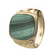 Ringe - Toller Herrenring mit echt Malachit – Ansicht 2 Ringe - Toller Herrenring mit echt Malachit, in Größe 180 bis 240, in Farbe  – Ansicht 2