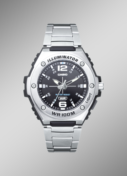 Quartzuhren - Sportliche Quartz-Herrenuhr mit Edelstahlband, in Farbe  Ansicht 1