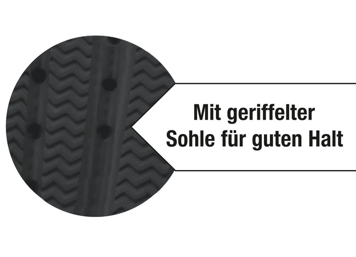 Gesunder Fuß - Wolken-Slipper relaxvital mit geriffelter Sohle, in Größe 036 bis 045, in Farbe SCHWARZ Ansicht 2