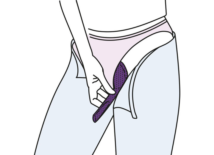 - Hygienische, komfortabele und wiederverwendbare Urinierhilfe, in Farbe LILA Ansicht 2