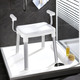 - Dusch-und Badehocker mit Armlehnen, in Farbe WEISS – Farbe WEISS – Ansicht 1